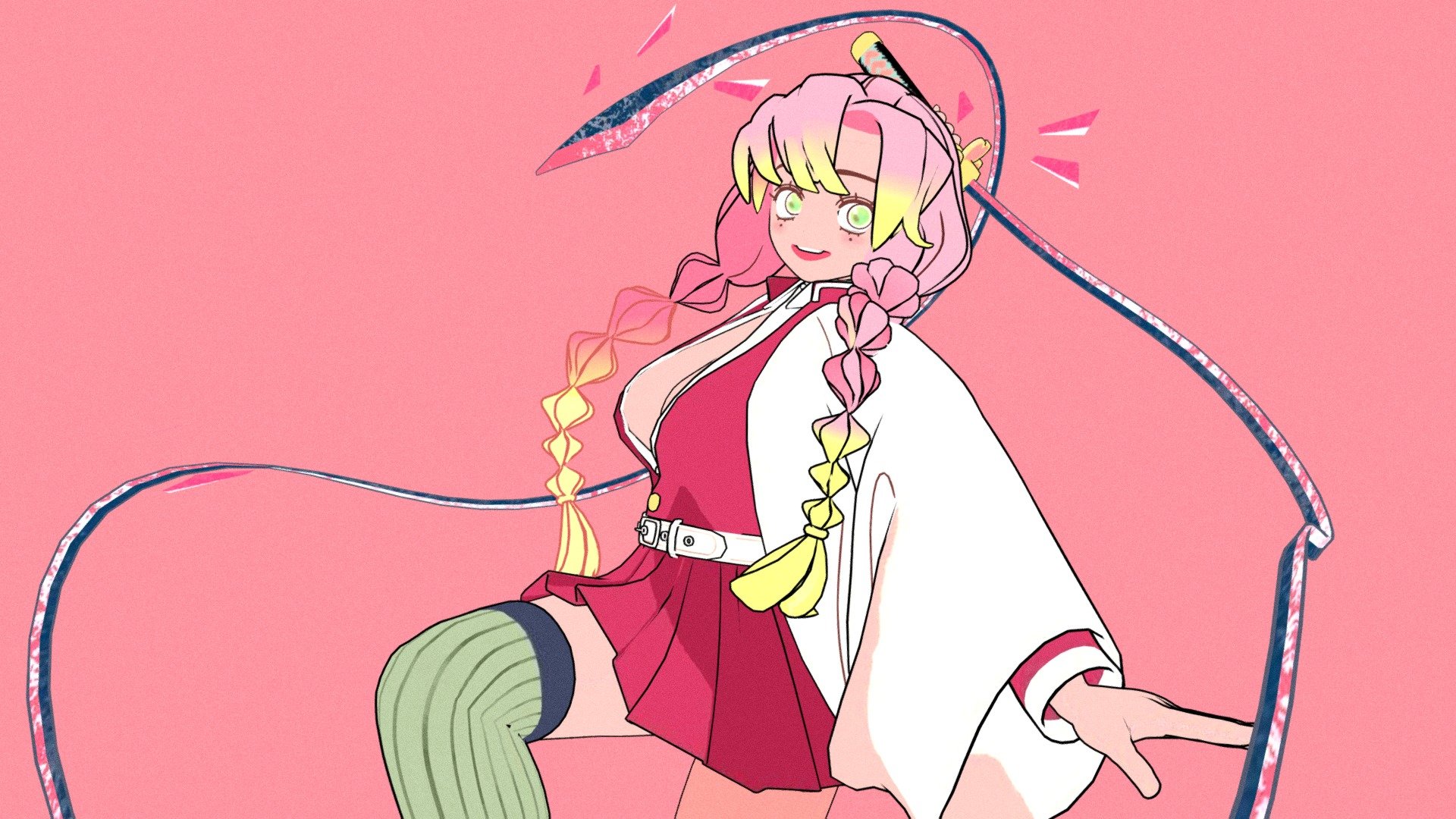 Sculpted &amp; retopologized in Blender, rigged on Mixiamo, posed &amp; handpainted back in Blender again.

3D rendition of cute illustration by うずた, check out her awesome artworks on his/her twitter account !

