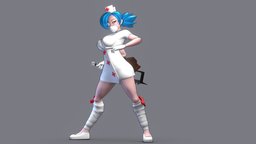 Valentine ( Skull Girls ) skullgirls, animegirl, videogamecharacter, waifu, animewaifu, nurse-character