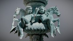 Fountain in Zamość, Poland - iPhone 3d scan fountain, iphonescan, fountain-sculpture, photogrammetry, polycam, objectcaptureapi, iphon3dscan