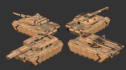 Main Battle Tank - Turret Assortments specular, armor, standard, panzer, artillery, railgun, tank, cannon, howitzer, miltary, substance, 3dsmax, sci-fi