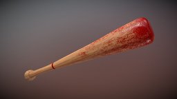 Baseball bat covered in blood blood, baseball, apocalyptic, bat, fight, apocalypse, violence, atack, sport, ball