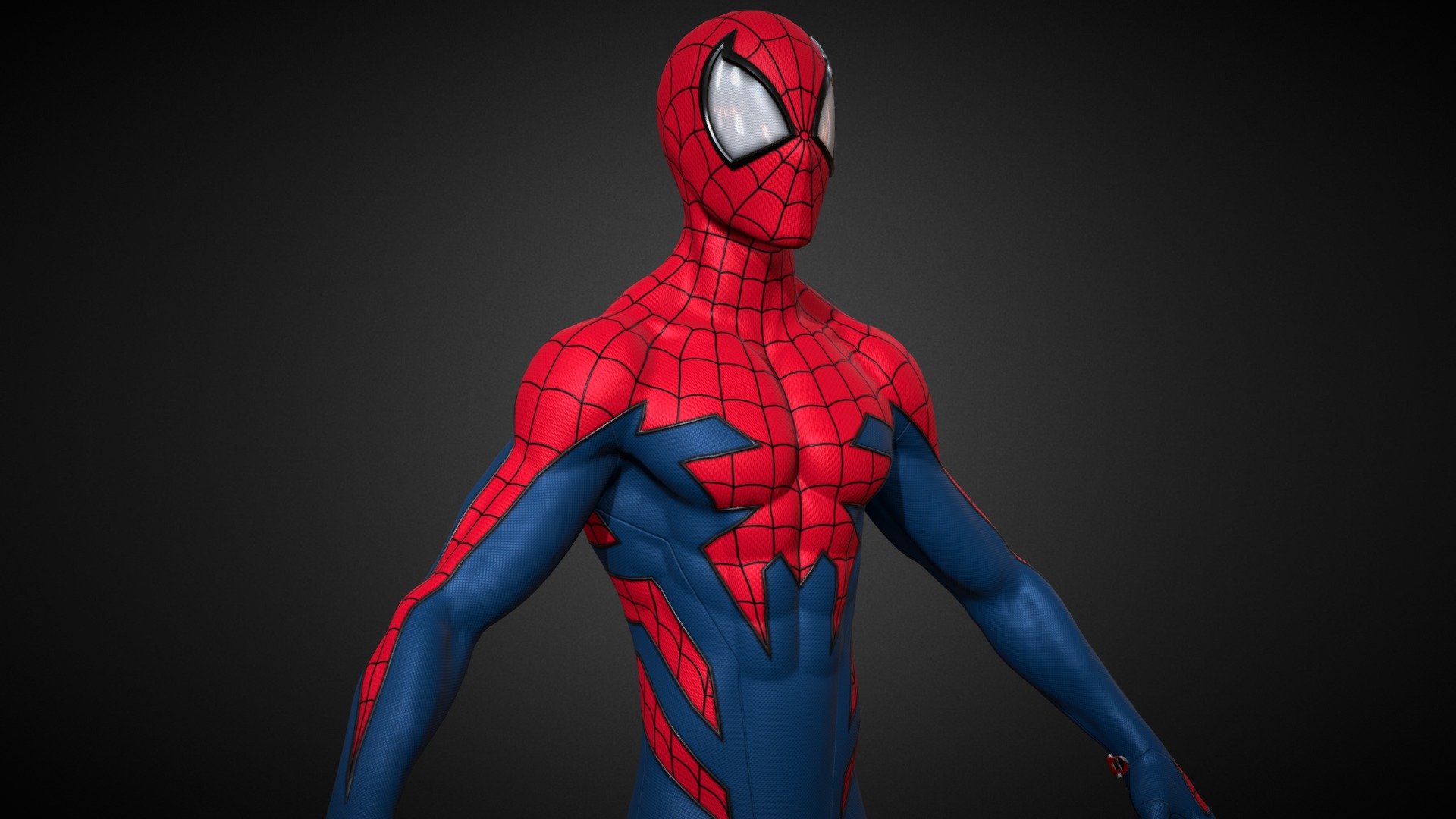 TO PURCHASE THIS MODEL GO TO THIS LINK - https://www.artstation.com/marketplace/p/A39Ba/spider-man-house-of-m-suit?utm_source=artstation&amp;utm_medium=referral&amp;utm_campaign=homepage&amp;utm_term=marketplace

Spiderman comic books character published by Marvel Comics.




Model was made on Maya, Zbrush, substance painter and Blender

This model is  inspired by Spider-man House Of M Suit from Marvel Comics' House of M crossover event in 2005

The model has a Spider-man House Of M Suit.

High quality texture work.

The model come with complete 4k textures and Blender, FBX And OBJ file formats

The model has 2 materials contains 6 maps Basecolor, Roughness, Metalness, Specular, Normal and Ao

All textures and materials are included and mapped. (4k resoulutions)

No special plugin needed to open scene

The model can be rigg easily
