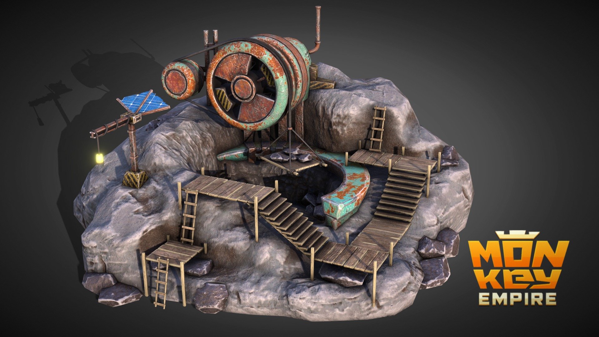 Iron mine model for upcoming RTS game Monkey Empire.

https://monkeyempire.net/