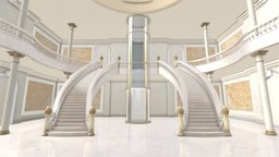 VR Interior Staircase Art Gallery Dec. 2020 scene, modern, minimal, castle, stairs, salon, palace, hotel, luxury, column, tour, new, classic, ready, marble, vr, best, showcase, hall, lobby, gallery, old, elevator, luxurious, duplex, lux, nft, maya, lighting, stair, staircase, art, lowpoly, design, stone, house, home, building, interior, download, door, royal