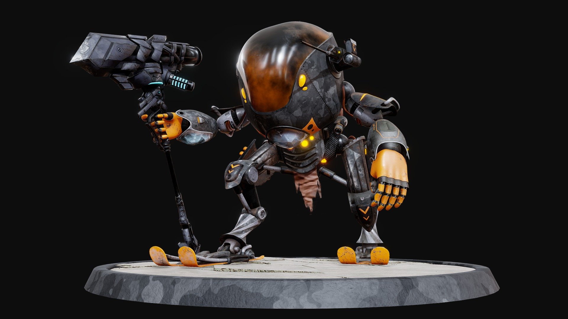 Mecha XBP-XIV / by Pegeault Baptiste\n\nhttps://www.behance.net/gallery/86835591/Steel-Squad