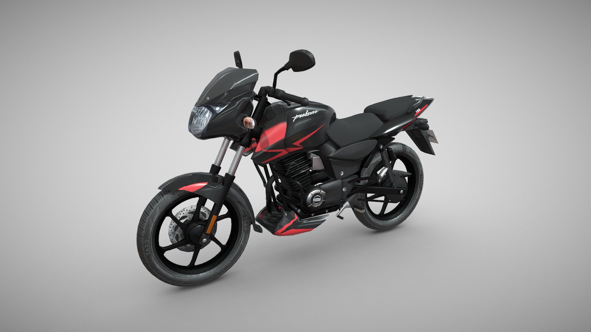 I am super happy to show you my latest mobile game ready low poly Bike Bajaj Pulsar 150 model that I made.
Model Type: Polygonal
Polygons: 24,526
Vertices: 24,807
Formats available: Maya ASCII 2018, Maya Binary 2018, FBX , OBJ
Textures: Color, Normal, Metallic and Roughness maps
Texture Resolution: 4096 x 4096 pixels

The model is fully optimized for use in real-time applications, making it suitable for use in virtual reality, augmented reality, mobile games, PC games and other interactive experiences.

Hope you like it!