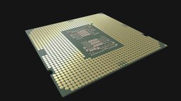 CPU microchip computer, cpu, tech, electronics, hardware, chip, substancepainter, substance