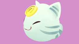 [Slime Rancher] Lucky Slime fanart, cat, slimerancher, luckyslime, blender, animation