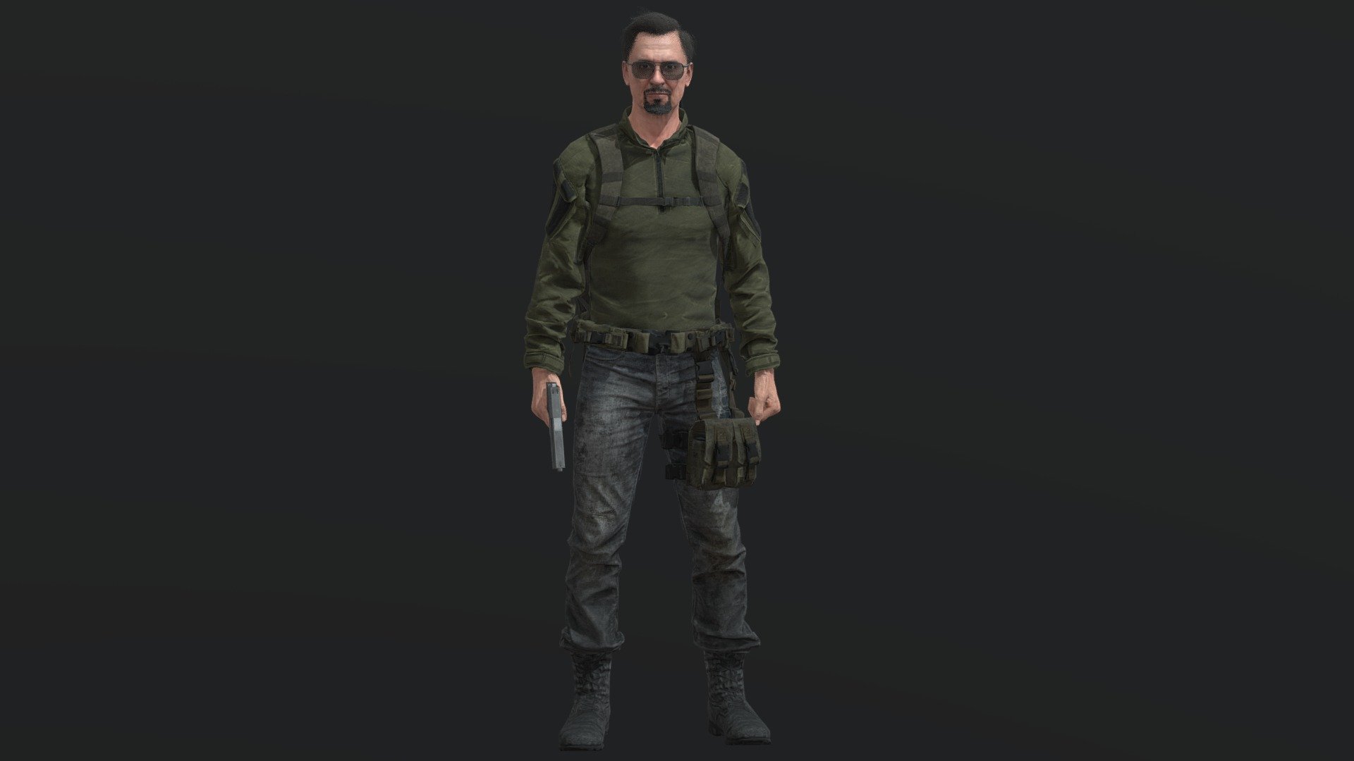 Soldier:
Complete archive in additional file.

Character in A-pose ( Game Version).




High details.

Highres unique textures.

Rigged.

Use same standard unreal mannequin skeleton. Can handle the same animations as Unreal mannequin from marketplace.

Highres Texturesets.

Professional Uv Layout.

Character mesh.

Rigged, with high definition textures.

Texture types:




Albedo (Diffuse).

Normal.

Roughness.

Metallness.

ORM(Unreal Engine).
