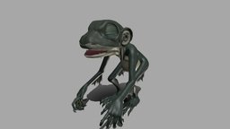 Gollum Rankin/Bass cartoon style The best one. gollum, bass, hobbit, cartoon, blender, ring, the-one-ring, rankin