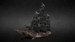 Ocean Brig sail, ships, ocean, water, galleon, clipper, harbour, galeon, watercraft, brig, boatmodels, ship, sea, boat