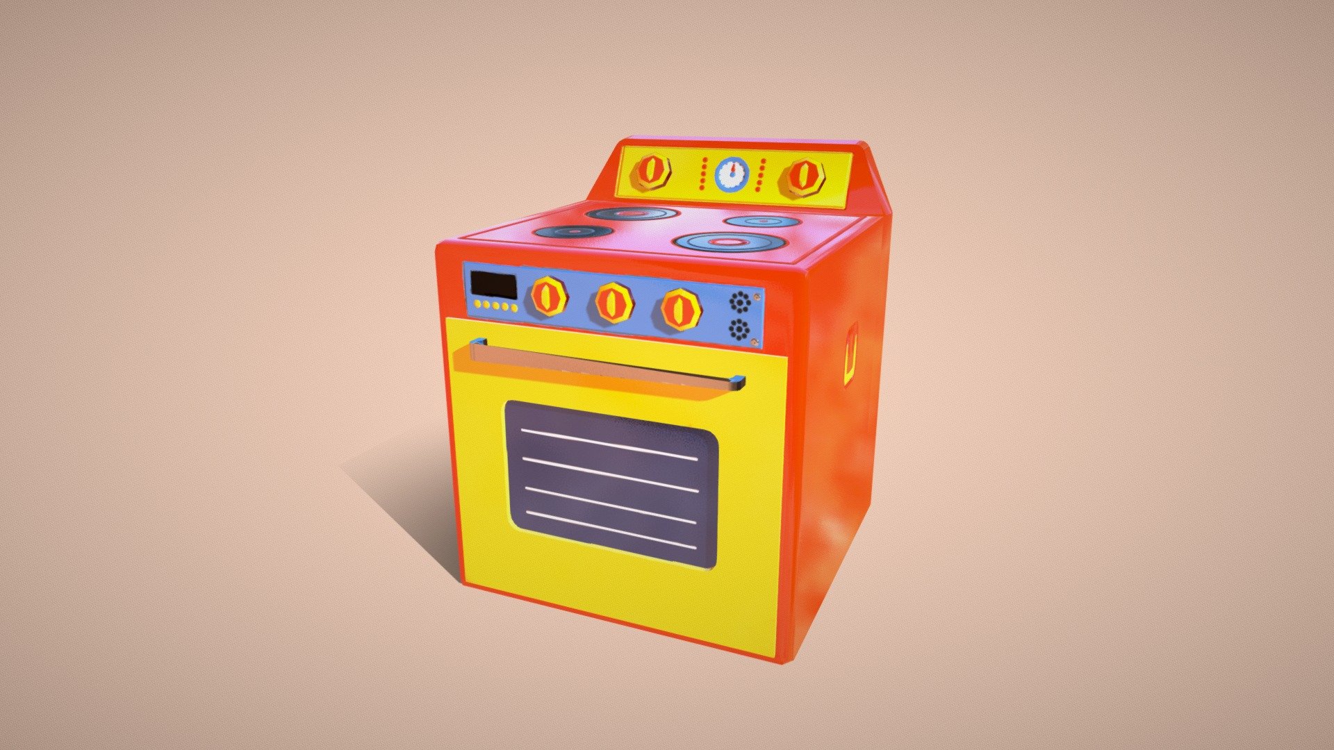 A cute kitchen oven to continue my collection of kitchen furniture !

Still made witch Maya and substance painter.