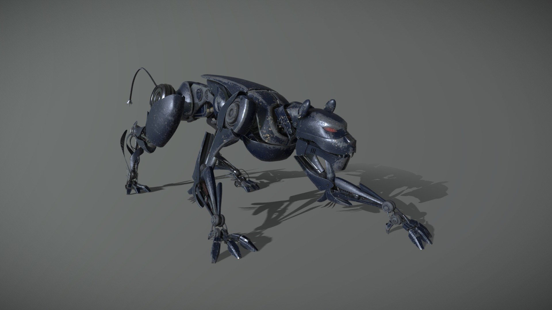 personal model i've made for my showreel, started as a study for texturing and modeling hard surface in zbrush, i ended using it to just block out the main shapes, and then used maya Poly/Nurbs modeling for remesh/modeling and Painter for texturing