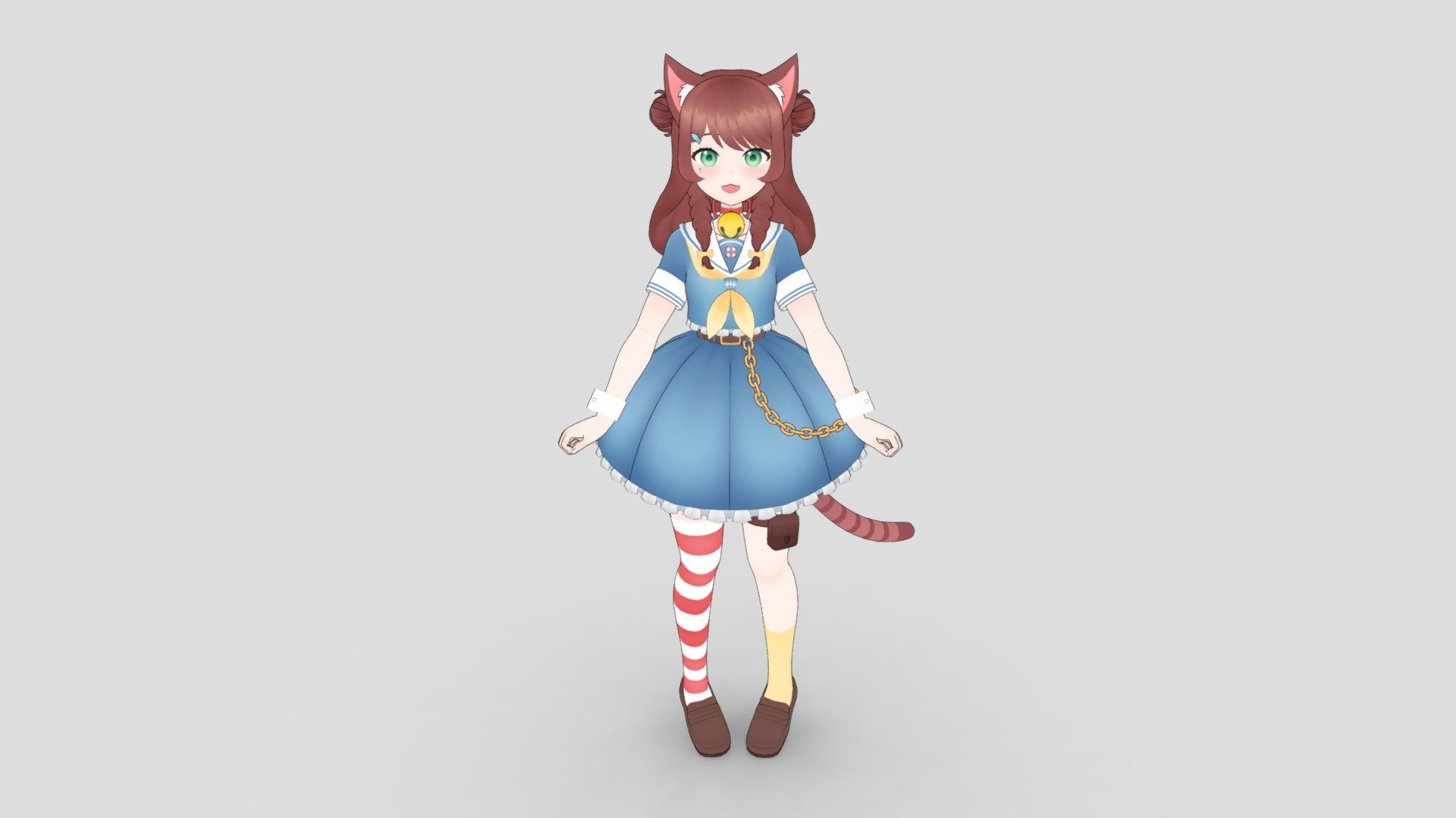 Original character model.

If you like my work and would like to support it you can check out my Patreon or if you're interested in having me make a character for you then shoot me an inquiry through my website.