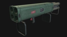 M202 FLASH Rocket Launcher missile, rpg, flash, rocketlauncher, brawl, launcher, rocket, 3, marmoset, episode, m202, missilelauncher, jbep3, substancepainter, weapon, blender, gun, jabroni, jabronibrawlepisode3
