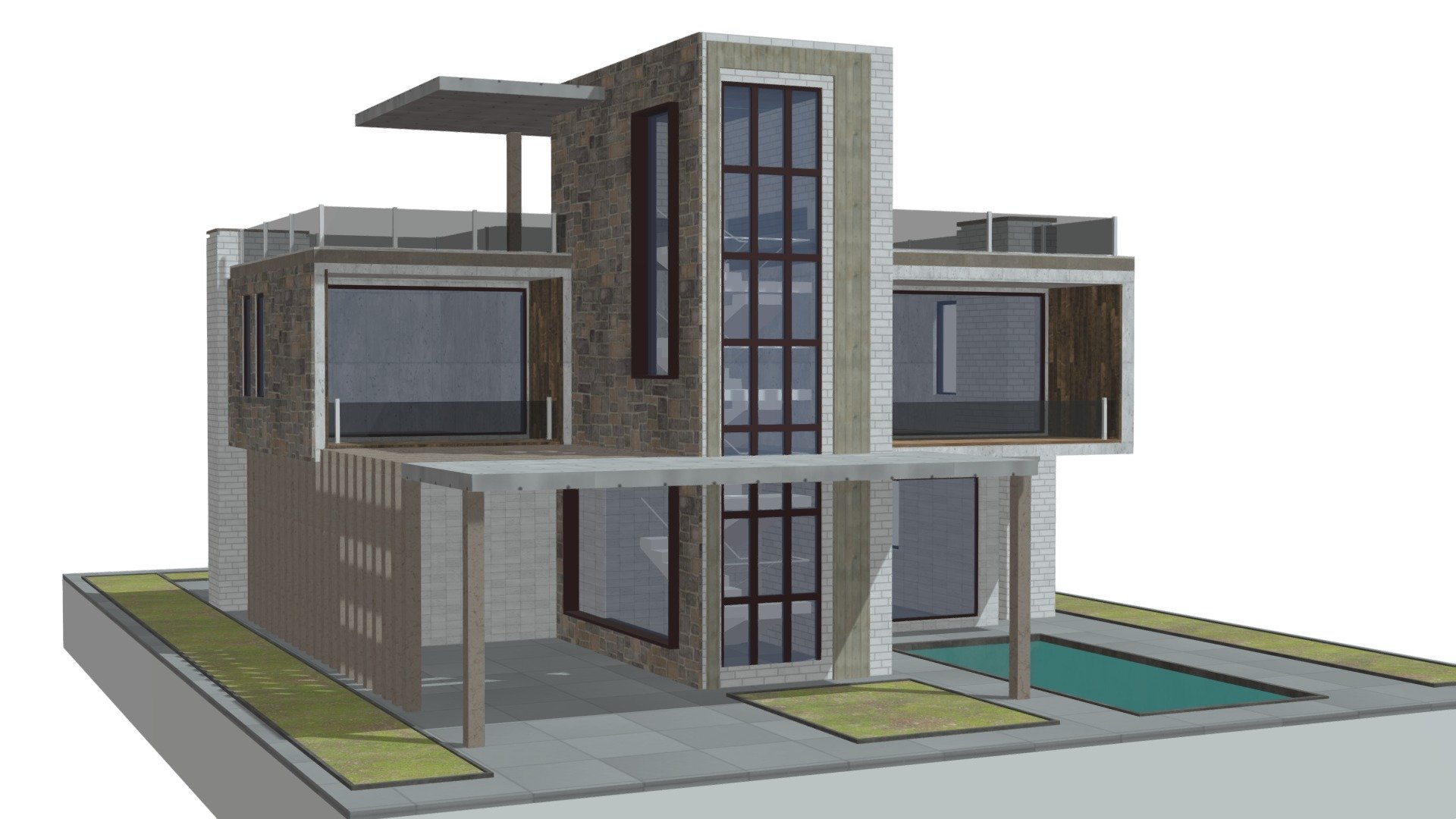 Free 3dsmax model of Modern luxury villa house building in 3ds max. 
Created by Zigurat Architecture Studio. 
TO   SUOOPRT  ME , PLS    FOLLOW   ,    LIKE   AND   SHARE   .THX ❤️‍🔥