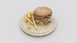 Mexican Tulum Burger burger, food, potato, mexican, tomato, beef, lettuce, cheese, fried, pommes, salsa, angus, tabasco, tulum, onionring