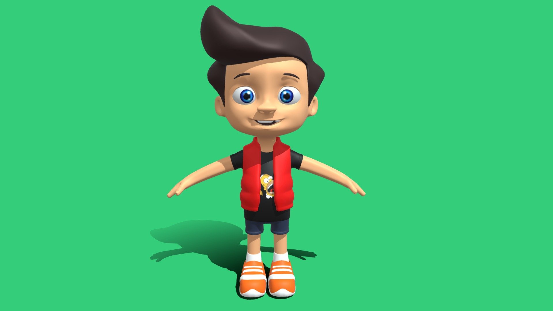 Hello Everyone,
This is a 3d Cartoon character, which is modelded in Autodesk Maya 3D and Textured in Adobe Photoshop