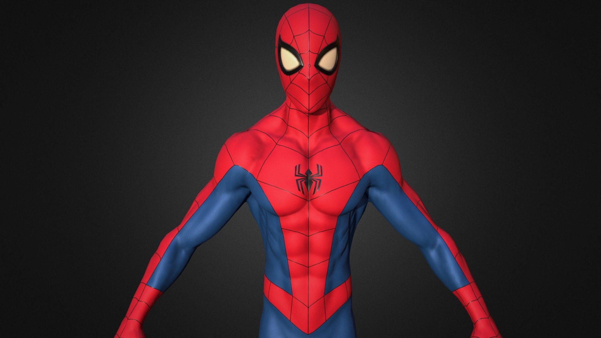 TO PURCHASE THIS MODEL GO TO THIS LINK - https://www.artstation.com/marketplace/p/RXdBm/spectacular-spider-man?utm_source=artstation&amp;utm_medium=referral&amp;utm_campaign=homepage&amp;utm_term=marketplace

Spiderman comic books character published by Marvel Comics.




Model was made on Maya, Zbrush, substance painter and Blender . 

This model inspired by The Spectacular Spider-Man suit

The model has a  The Spectacular Spider-Man suit

High quality texture work.

The model come with complete 4k textures and BlENDER, FBX, MTL And OBJ file formats 

The model has 2 materials contains 5 maps Basecolor, Roughness,Metalness, Normal, and Ao

All textures and materials are included and mapped. (4k resoulutions)

No special plugin needed to open scene

The model can be rigg easily
