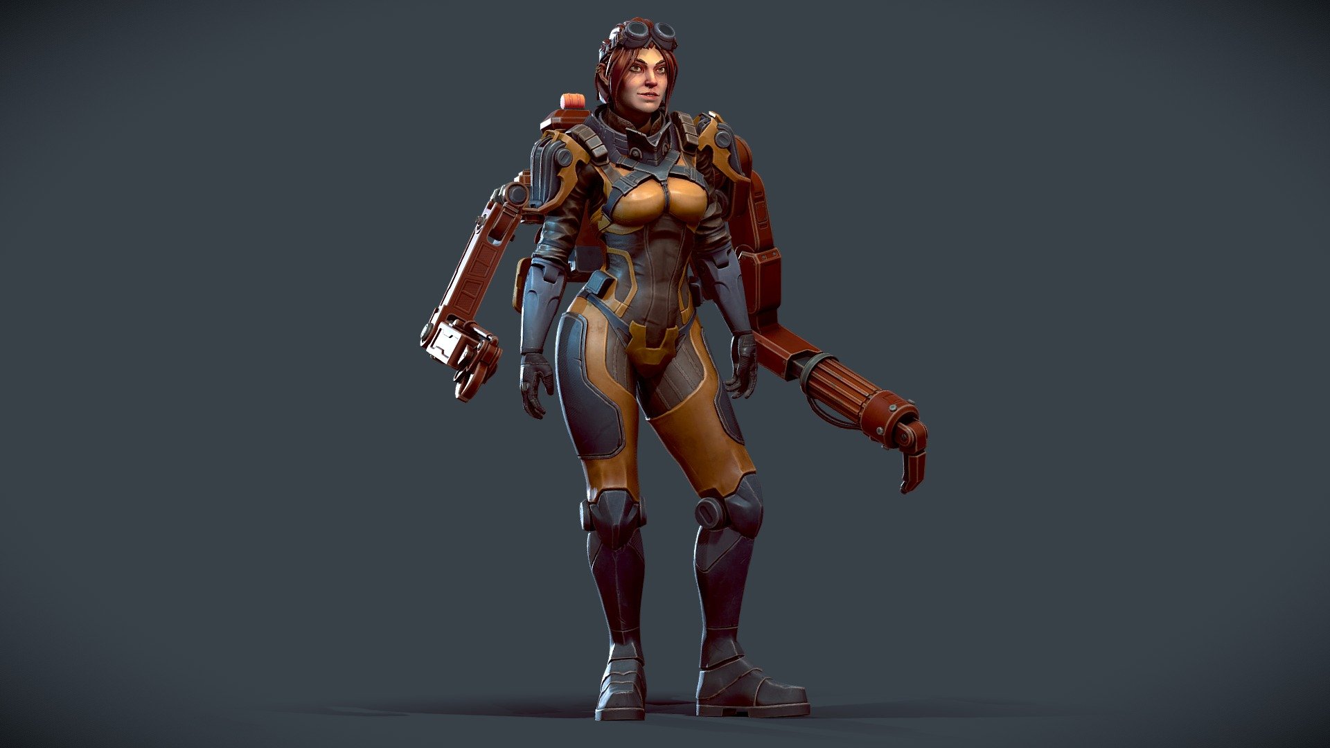 Hi there

This is my latest work the Cyborgh engineer