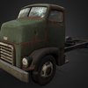 Old Truck truck, abandoned, wreck, rusty, rusted, gmc, coe, vehicle, pbr, lowpoly, noai