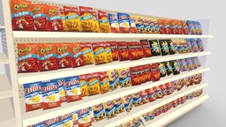 Chips Shelf chips, products, snacks, grocery-store