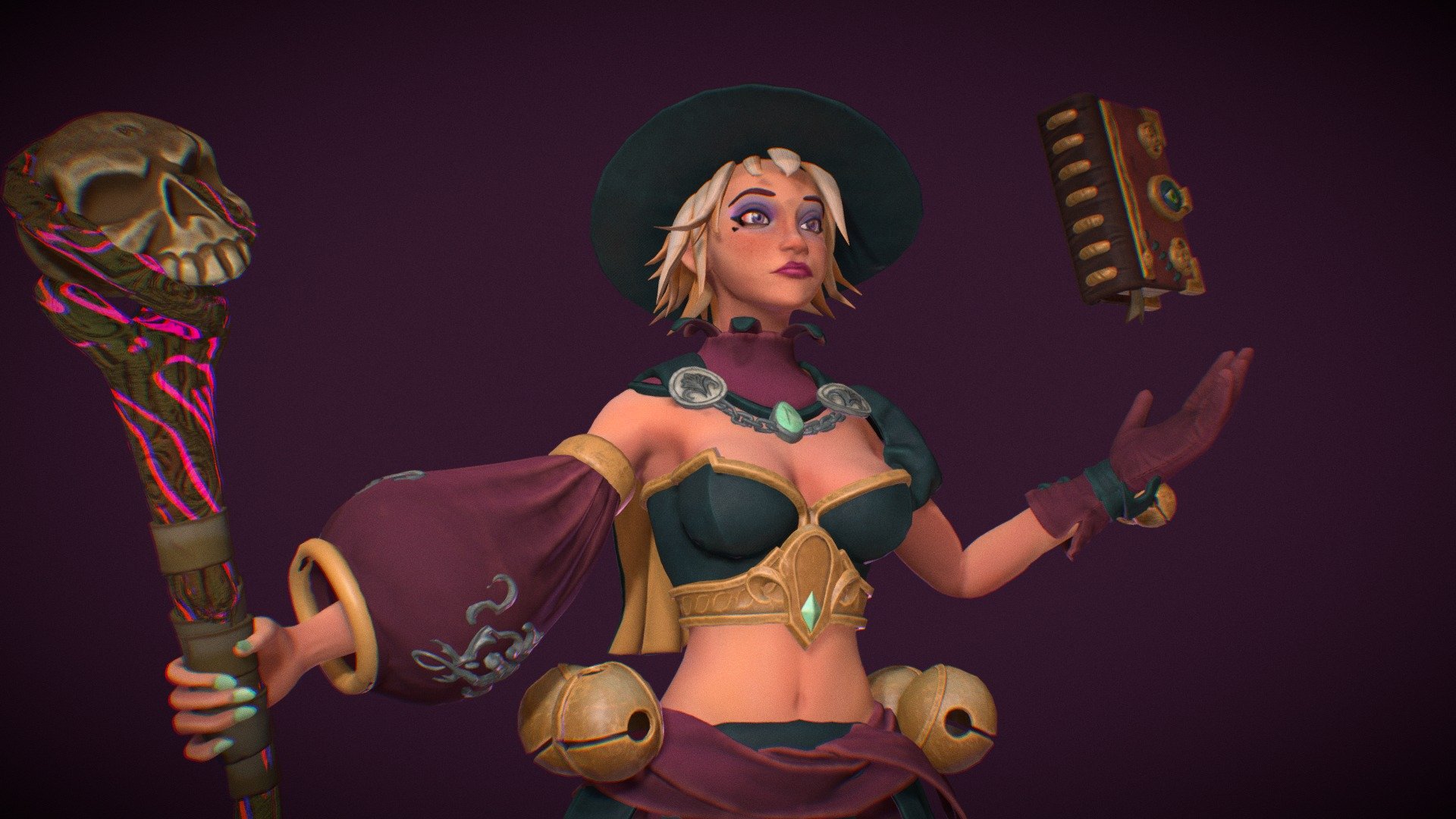 Project from my last year of college, Sybil is a young sorceress of noble rank who controls the powers of nature, drawing her strength from sunlight.
Find out more about this project on my art station page https://www.artstation.com/artwork/18kEr3
The concept is inspired by the work of Marie Magny - Circus Magus - available on ArtStation