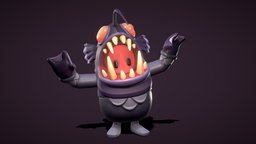 Fall Guys Anglerfish Costume fish, fanart, cute, deepsea, anglerfish, stylizedmodel, angler-fish, stylizedcharacter, fish-cartoon, cartoon, pbr, stylized, fallguy, fallguys, fallguysgame