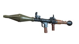 Rpg Rocket Launcher rpg, sci, fi, strike, ready, ammo, launcher, rocket, weapon, game, 3d, low, poly, model, free, gun, louncher