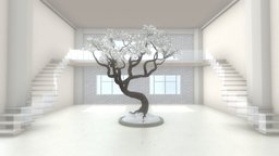 VR Staircase Art Gallery Nov. 2020 tree, scene, room, minimal, white, brick, case, walking, snow, tour, island, arch, christmas, ready, rift, vr, best, showcase, hall, gallery, old, cold, duplex, 2020, vive, vizualization, november, maya, lighting, staircase, art, cool, lowpoly, design, house, home, 3dmodel, interior, download, light