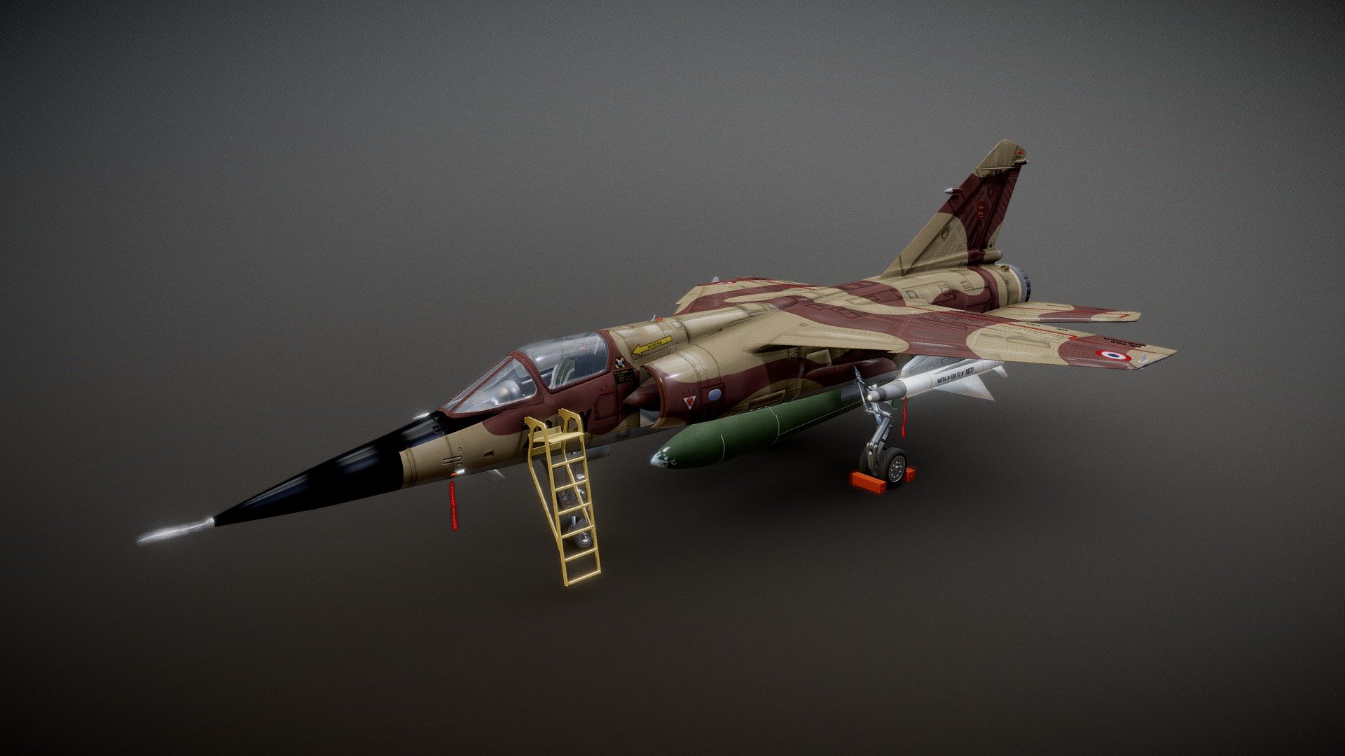 French fighter. Avion de chasse français.