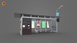 Smart Bus Stop transportation, communication, transport, urban, smart, bus, passenger, shelter, stop, passengers, bus-stop, car, city