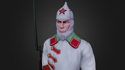 Soviet soldier in winter uniform fanart, warrior, soldier, russian, game-ready, charactermodel, soldier-equipment, soviet-union, russian-weapon, fanart3d, military-equipment, soviet-weapon, fantasycharacter, army-military-game, ussr-military, weapon, game, gameasset, characterdesign, winterwear