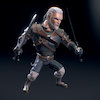 Witcher in Disney Infinity Style disney, infinity, witcher, geralt, rivia, cartoon, 3d, lowpoly