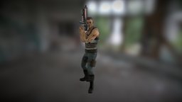 Commando - army Low Poly Military Man Character virtual, rigging, fighter, m, army, rig, vr, cardboard, virtualreality, commando, contra, combat, looping, mobilegame, maya2014, loop, 3d-model, charactermodel, mobilegames, androide, weapon, 3d-design, maya, character, unity3d, low-poly, game, texture, gameart, model, man, sci-fi, characters, animation, characterdesign, gamemodel, gamecharacter, gun, gameart2017, rigged, modelling, shader