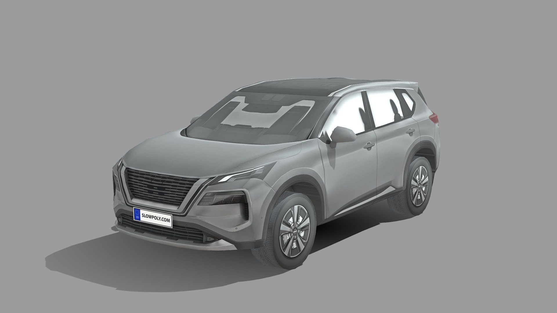 Nissan X-Trail 2022 low poly cars, nice detail with high quality 4000px textures, nice topology and clean mesh