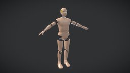 Crash Test Dummy - Rigged rigging, testing, crash, simulation, dummy, rigged_model, simulations, vehicle, car, test, rigged