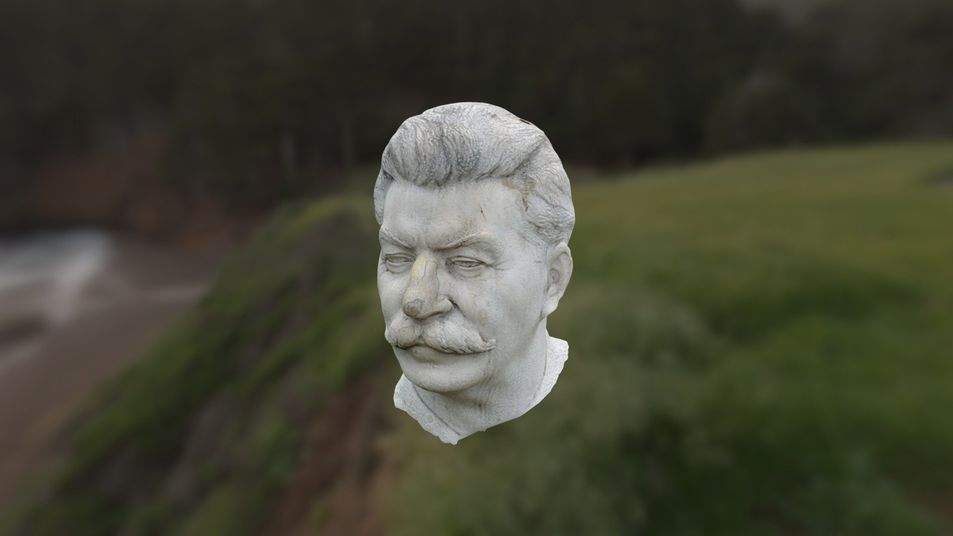 This Stalin sculpture I found in Sculpture park near the new Tretyakov gallery in Moscow and scanned it with 3D Creator software
