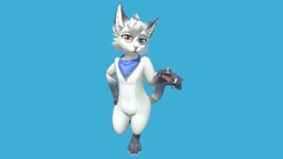 Angie VRChat Avatar cat, anthro, anthropomorphic, furry, vrchat, noai