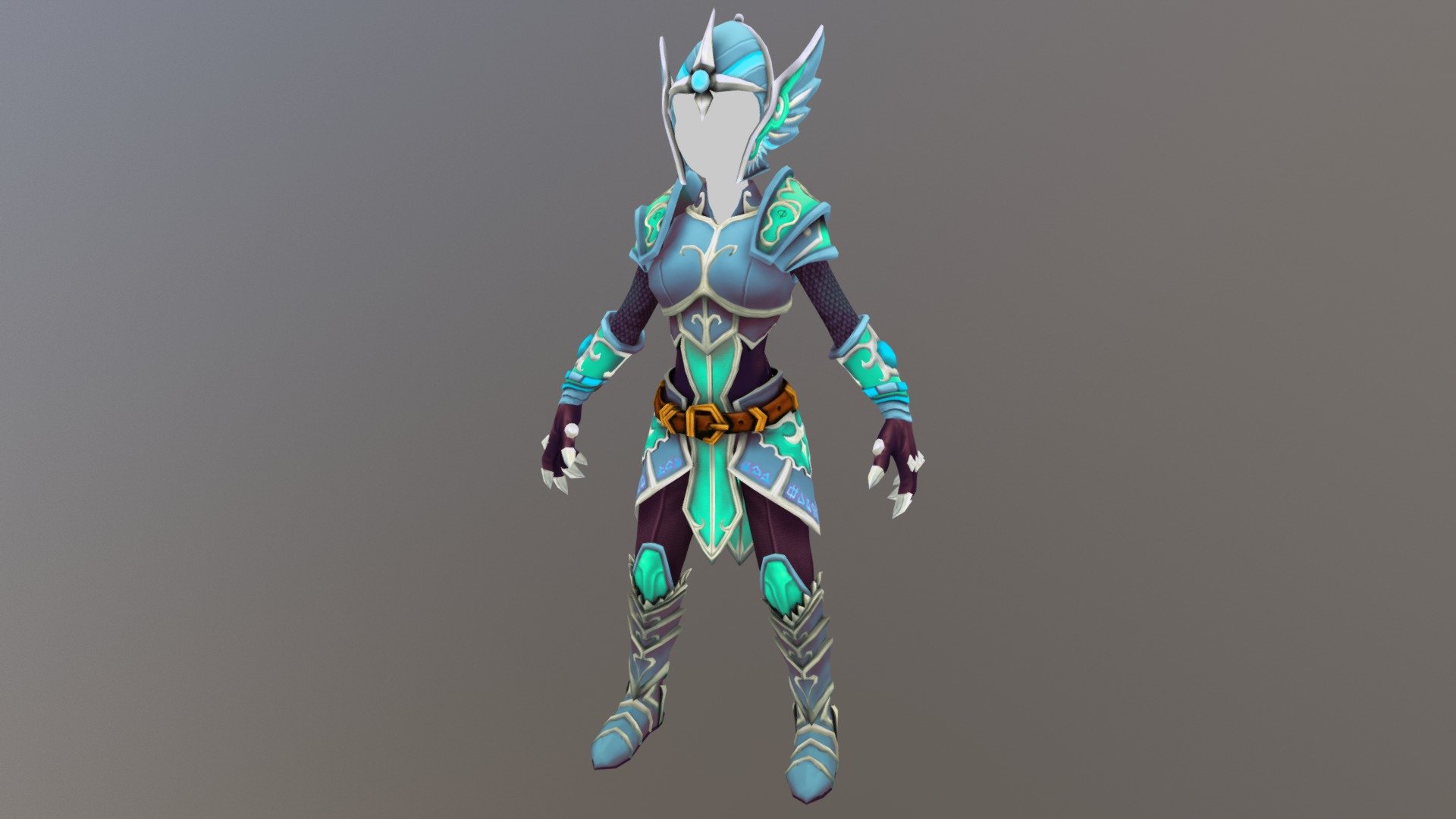 Armor elf ranger for video game