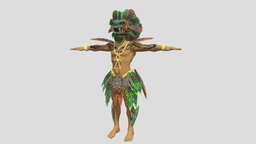 METABURN Mayan Character T-POSE virtual, reality, mayan, vr, burning, burningman, ozone, rigged-character, character, design, man, metaburn