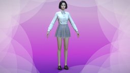 japanese school JK gril student uniform suit hair, suit, shirt, japan, , women, loader, skirt, young, shoes, uniform, woman, jk, girl, student