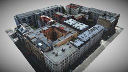 Model of block in Wroclaw center poland, drone, block, aerial, center, buildings, wroclaw, polska, fotogrametria, streets, photogrammetry, 3dscan, city
