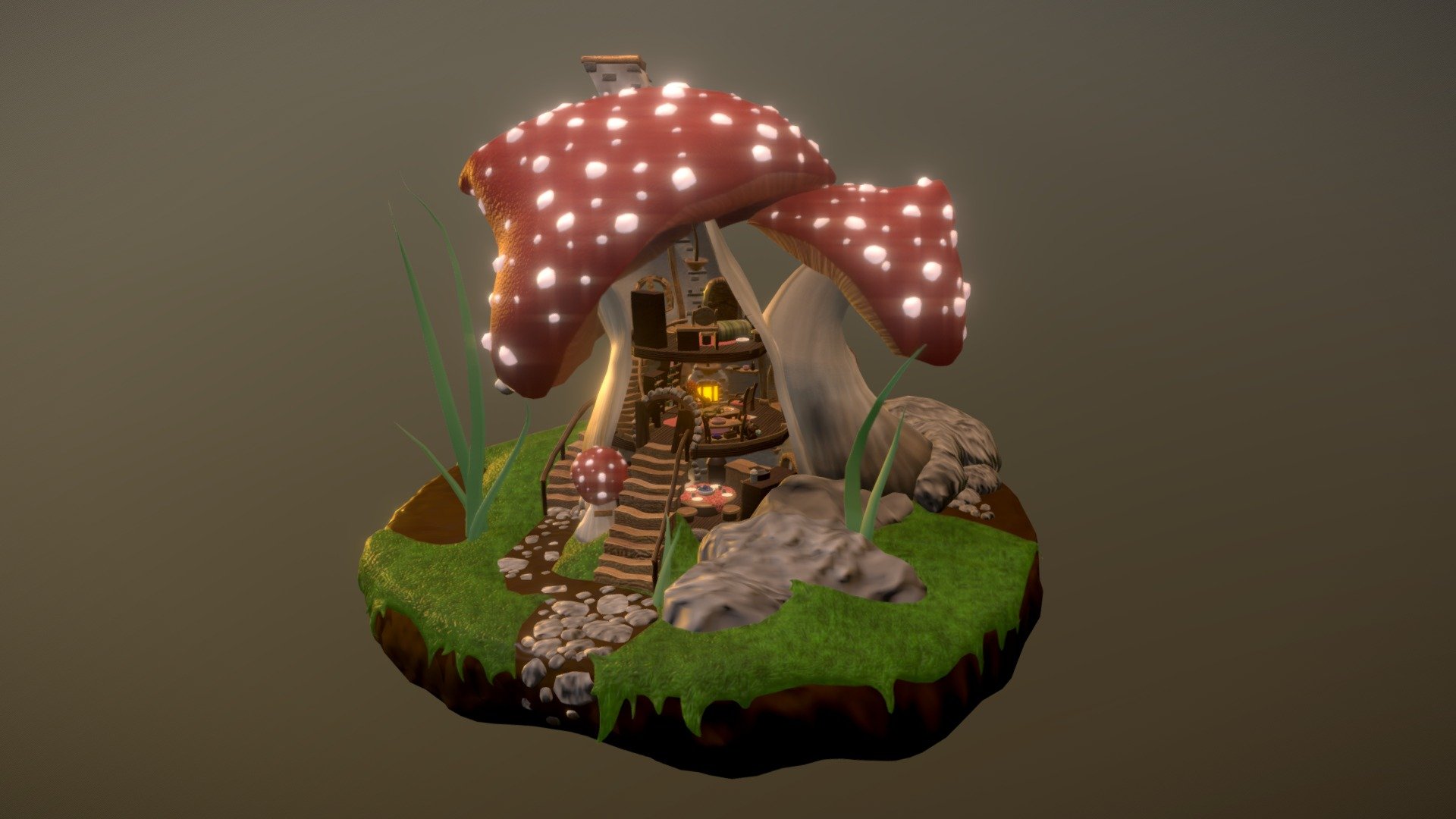 Welcome to Mushin's house

Full character model Included, many objects all UV unwrapped.