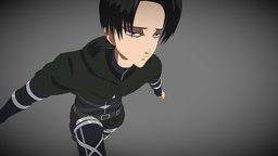 Levi Ackerman - Attack on Titan chat, on, vr, titan, attack, shingeki, levi, shingeki-no-kyojin, vrchat, ackermann, character, unity, 3d, blender