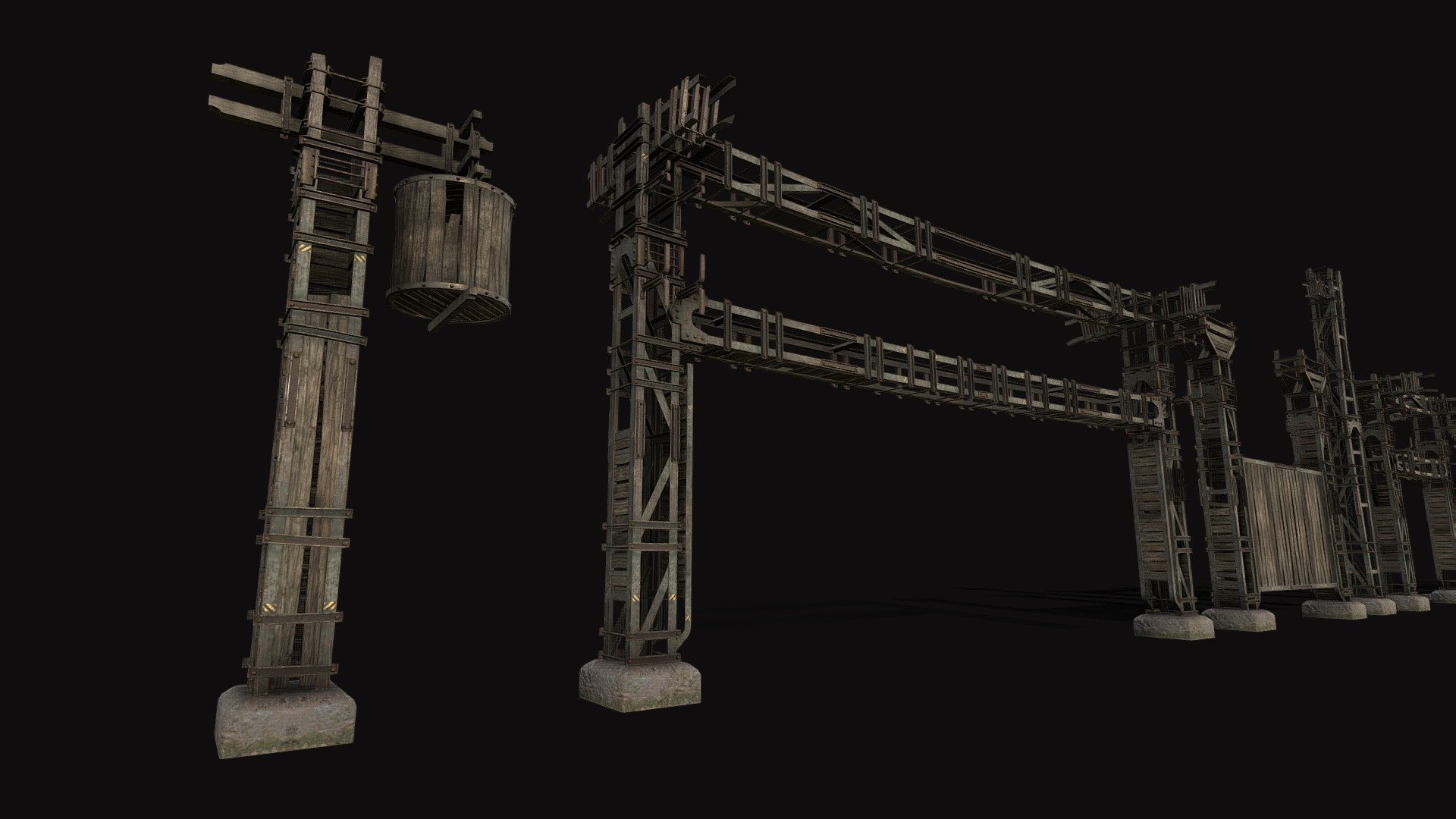 Hi everyone, here is my Polygnomestore_FPS/TPS asset for game environments in old, industrial style.
17 meshes, 2 materiaIs, wood and rusty iron parts. I hope you like it. Update coming soon!!! Thnx :)