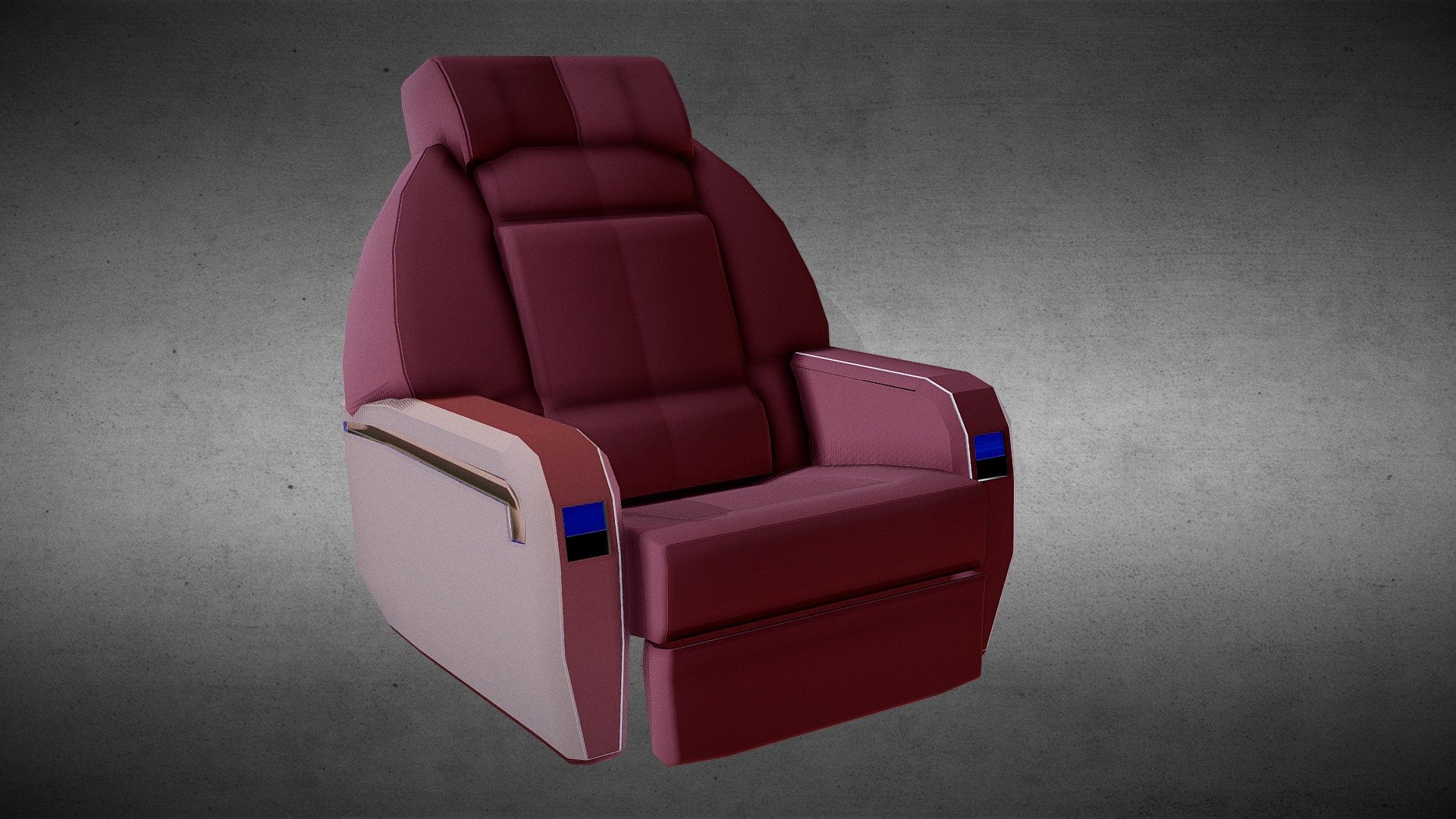 The aircraft chair is a sophisticated high-tech product, which includes a variety of different comfort, safety and entertainment systems for passengers during the flight. One of the essential elements of a business class passenger seat is an individual luminaire. Here are several design options for the lamp, which we designed for a new business class chair.  -link removed-