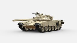 3d Model Tank T-72B armored, soviet, main, tank, battle, 3d, vehicle, model, military, war, t-72b