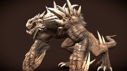 Behemoth concept by Earl Lan topology, retopology, giants, creaturebox, behemoth, handpainted, game, monster, concept