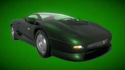 Jaguar XJ220 supercar, sportscar, jaguar, v6, racecar, v12, jag, silverstone, xj220, fastcar, car, greencar, twr, jaguarxj220